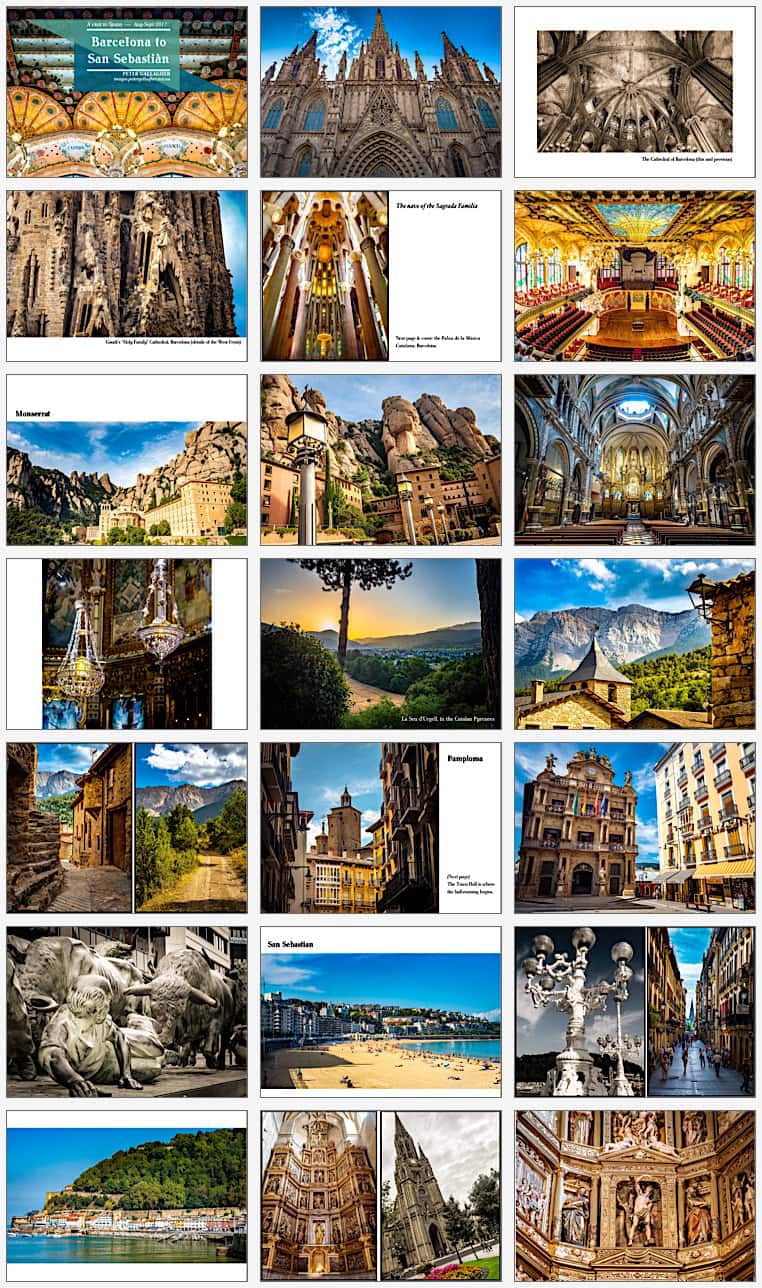Pages from the Barcelona, San Sebastiàn photo-book — click to download PDF