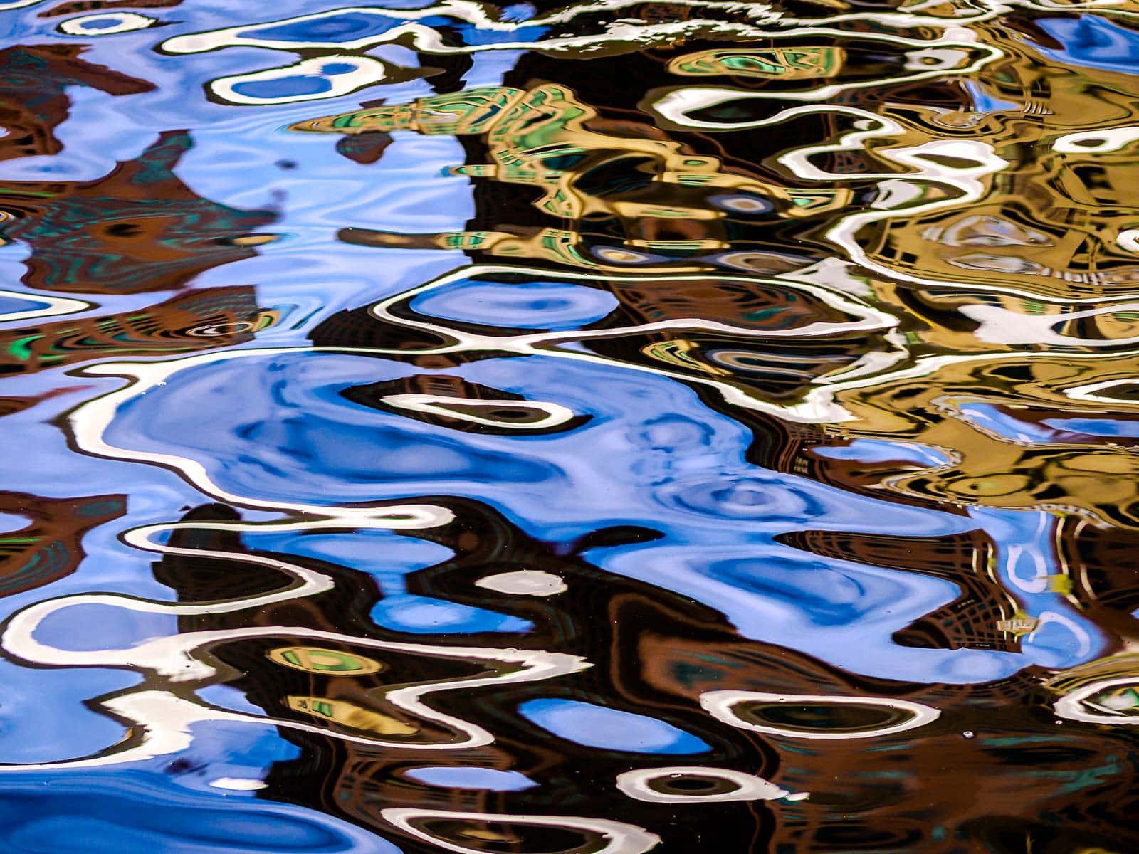 Reflections in the Yarra River, Melbourne