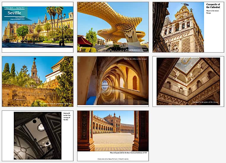 Pages from the Seville photo-book — click to download PDF